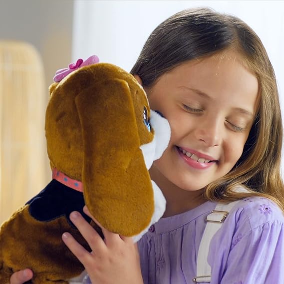 Susy - Divertente e Morbido Cagnolino di Peluche che Canta, Balla e Risponde a +20 Comandi Vocali