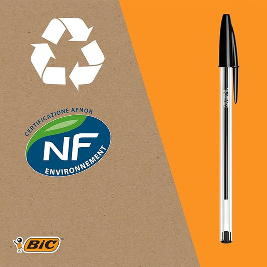 BIC, Cristal Original, Punta Media, 1 mm NERO