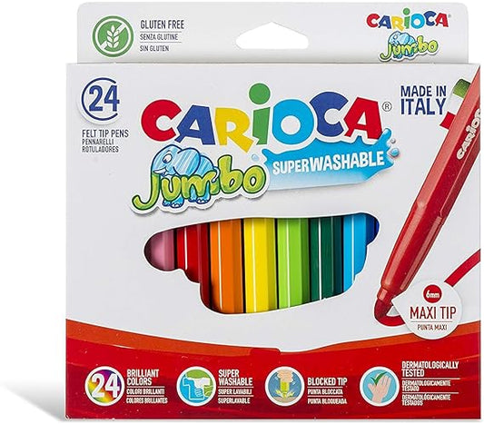 Carioca Scatola 24 Jumbo Superlavabile