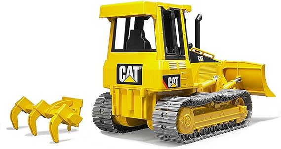 Bruder - Apripista Cat con adattatore posteriore, 1:16