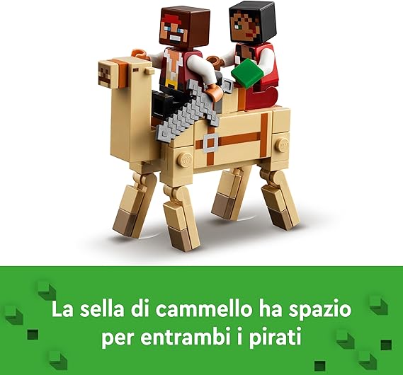 LEGO Minecraft Il Viaggio del Galeone dei Pirati, 21259