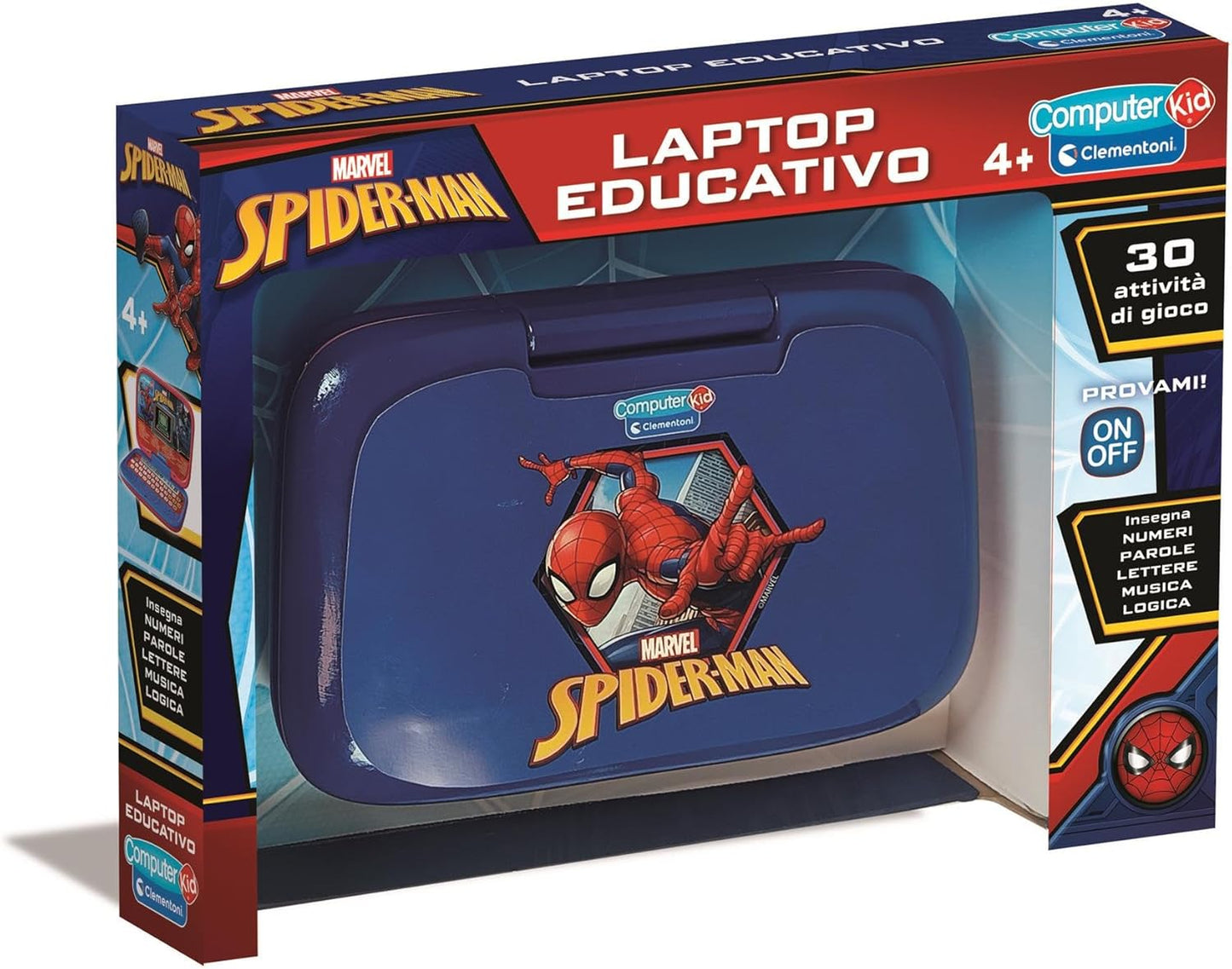 Clementoni - Computer Kid Spiderman Laptop Educativo