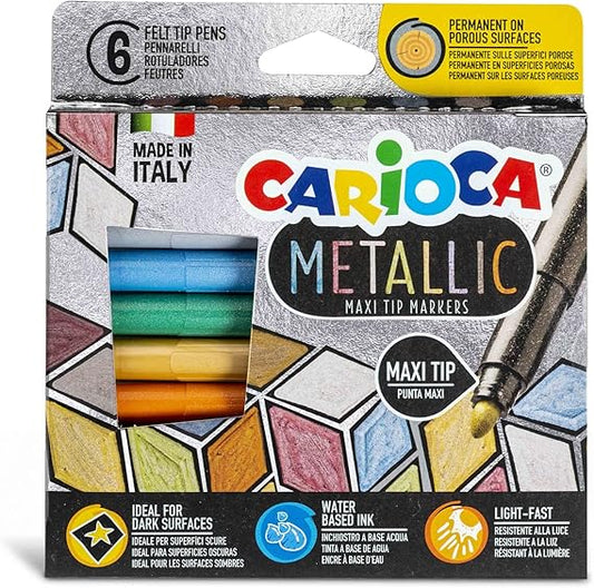 Carioca Marcatore - metallizzato 6pz
