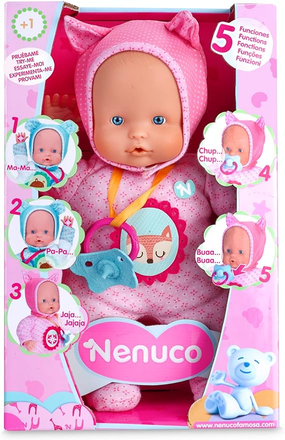 Nenuco 5 Funzioni Rosa 30cm