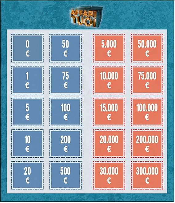 Clementoni - Affari Tuoi, Gioco da Tavolo Ufficiale