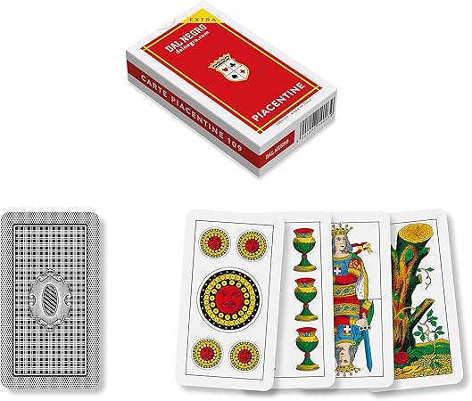 DAL NEGRO Gioco di carte regionali PIACENTINE, 40 carte
