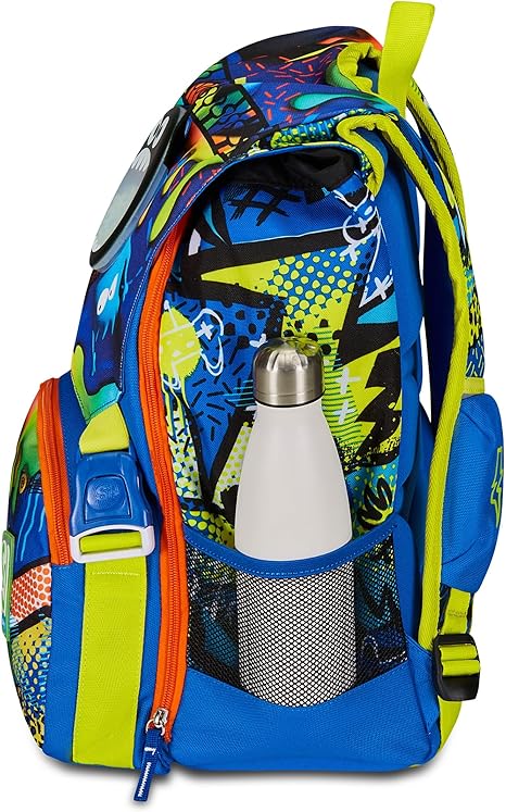 SJ Gang Zaino Scuola Estensibile, Blu, Sphere Full Boy