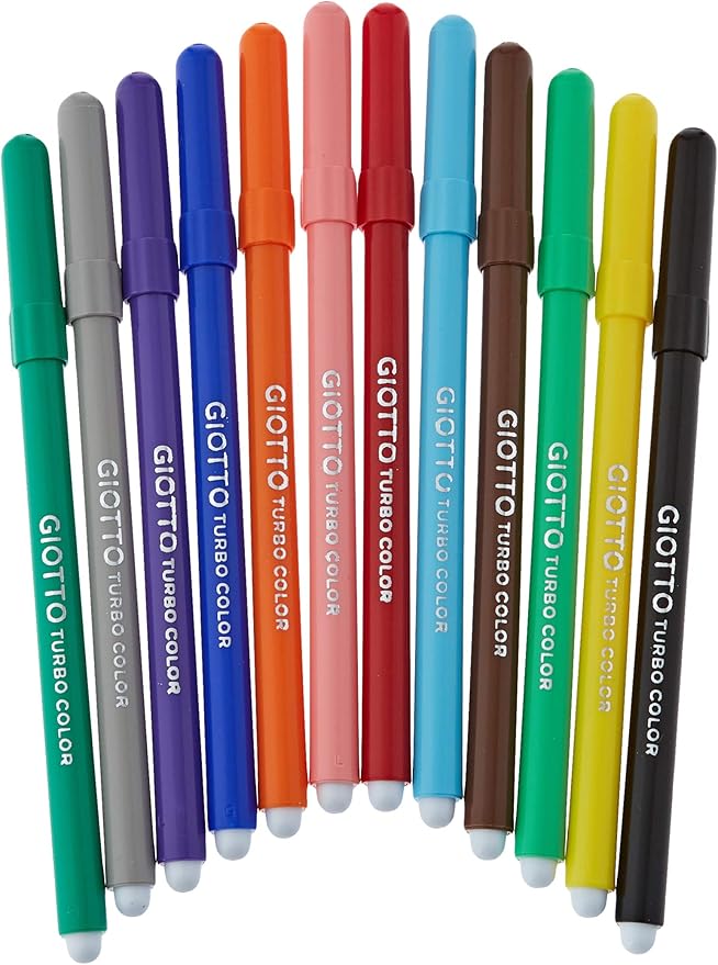 GIOTTO Turbo Color - Barattolo Da 96 Pennarelli A Punta Fine