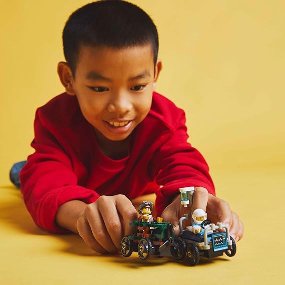 LEGO City Pack Veicoli da Corsa: Aereo Contro Letto d’Ospedale, 60459