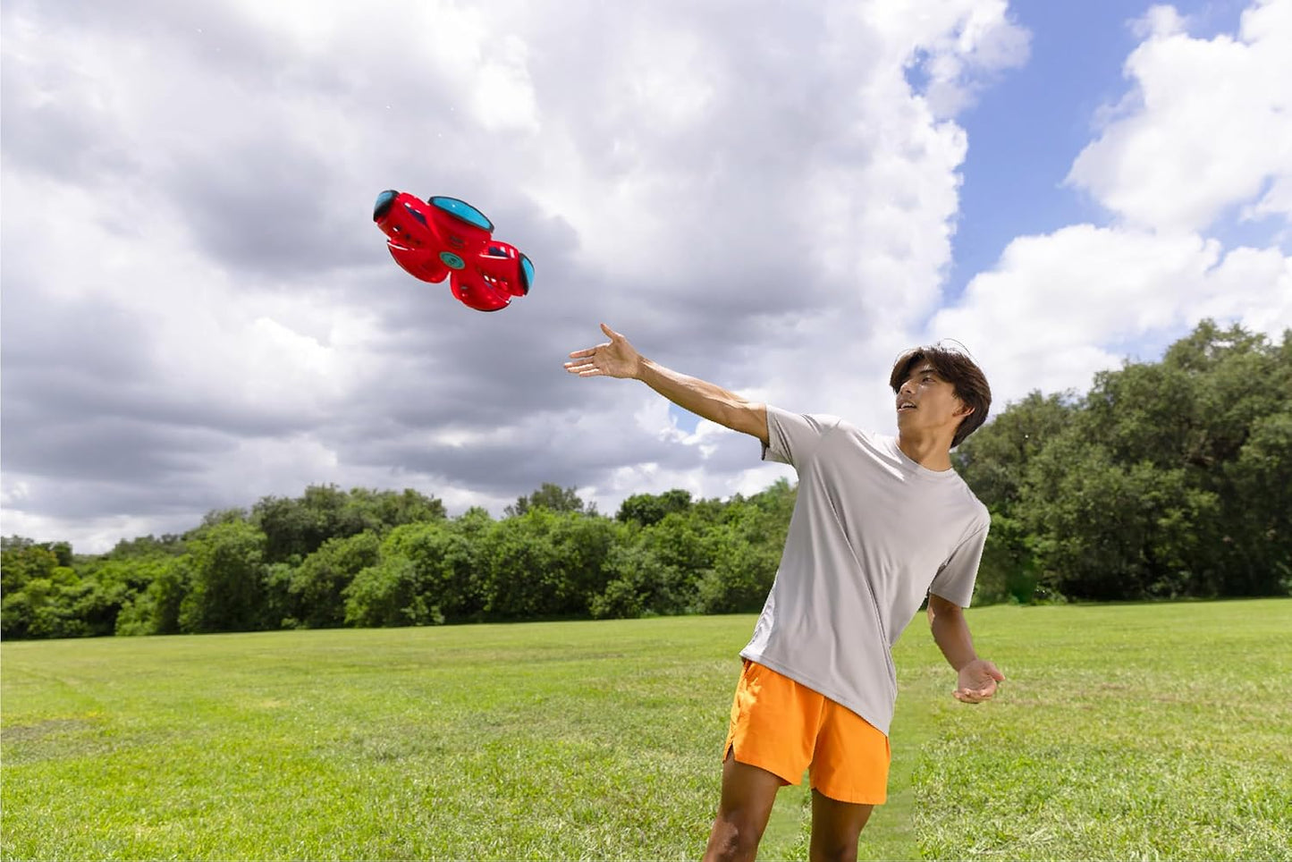 Wahu - PHLAT BALL Classic - Rosso - Frisbee Volante Trasformabile in Pallone