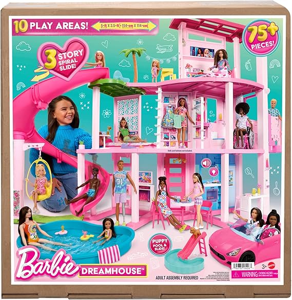 Barbie - Casa dei Sogni di Barbie, playset casa delle bambole con piscina
