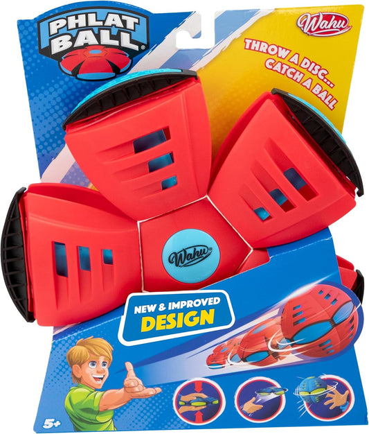 Wahu - PHLAT BALL Classic - Rosso - Frisbee Volante Trasformabile in Pallone