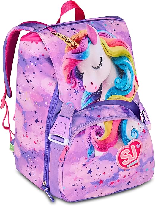SJ GANG STYLE JAM GANG Zaino Scuola Estensibile Big Unicorn