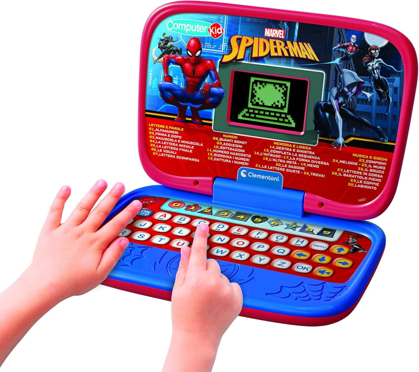 Clementoni - Computer Kid Spiderman Laptop Educativo