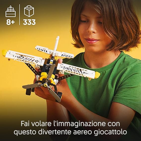 LEGO Technic Aereo Bush, Aeroplano Giocattolo da Costruire
