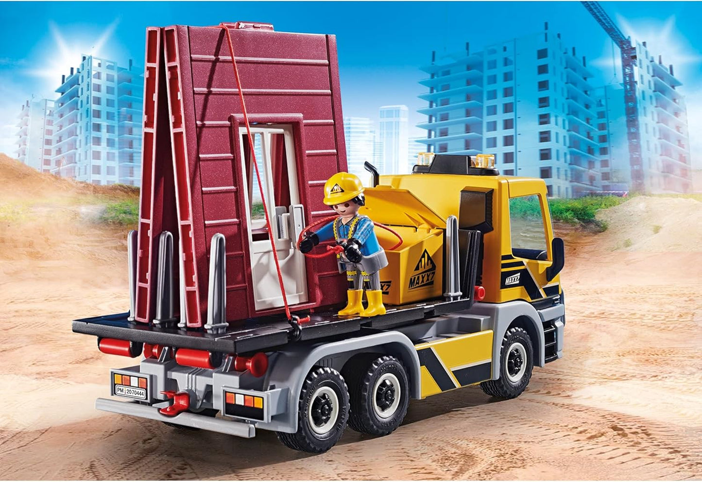 PLAYMOBIL City Action 70444, Camion con Due cassoni