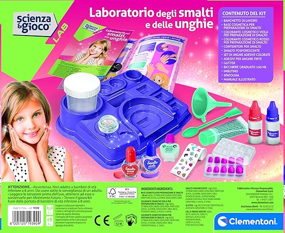 Clementoni Scienza e Gioco Lab - Laboratorio degli Smalti e delle Unghie