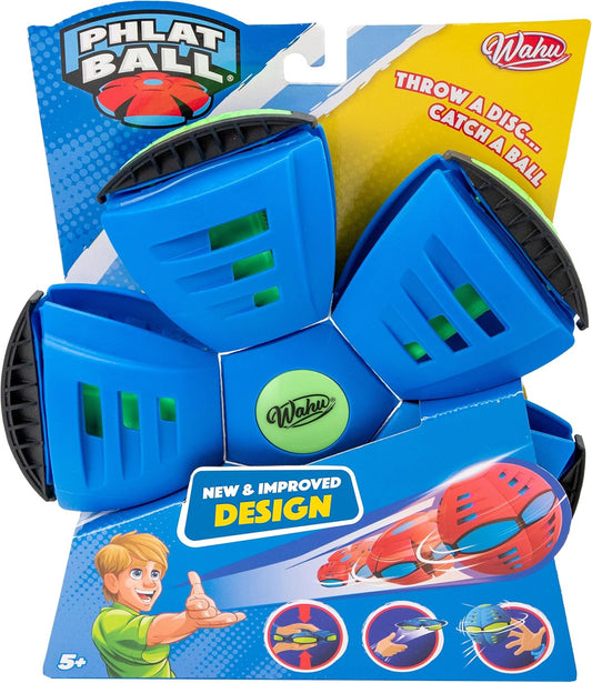 Wahu - PHLAT BALL Classic - Blu - Frisbee Volante Trasformabile in Pallone