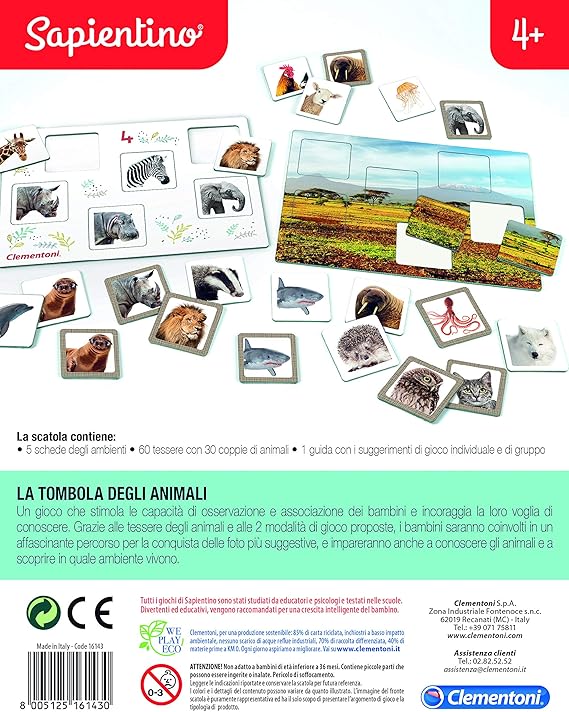 Clementoni Sapientino - Tombola degli Animali