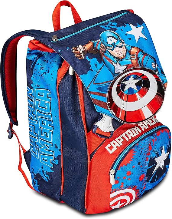 Zaino Scuola Estensibile DISNEY - CAPTAIN AMERICA LEGENDARY AVENGER