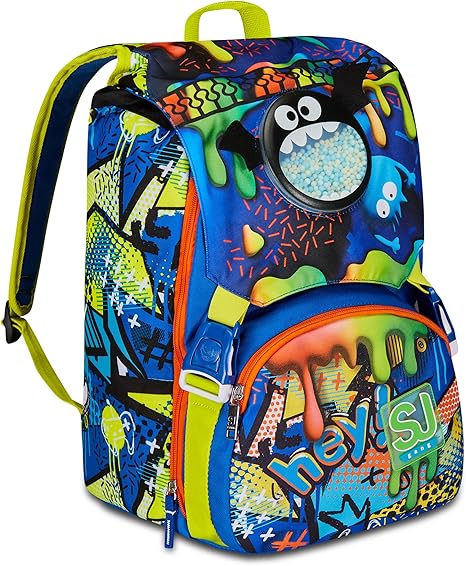SJ Gang Zaino Scuola Estensibile, Blu, Sphere Full Boy