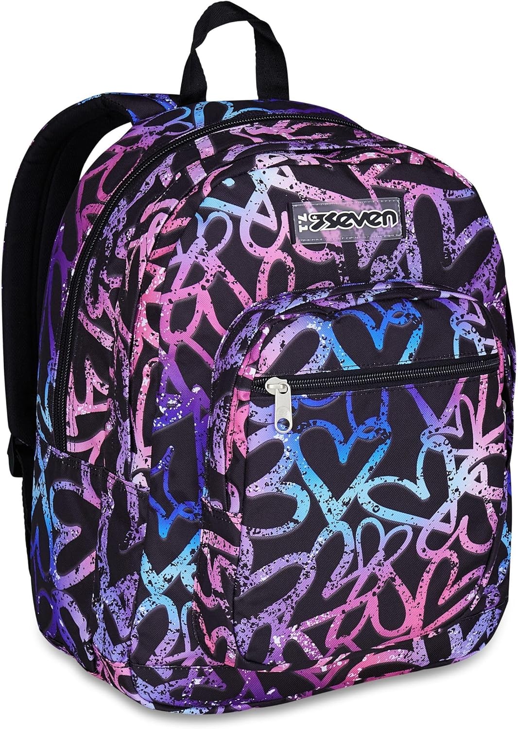 Seven Zaino Scuola Freethink Motivo Cuori