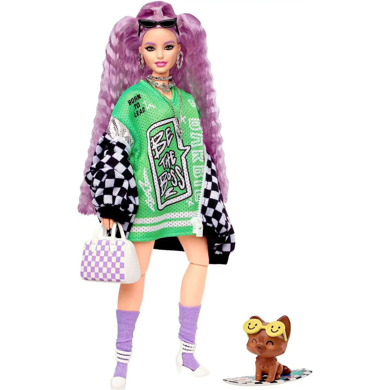 Barbie Extra - Bambola con Borsetta a Scacchi