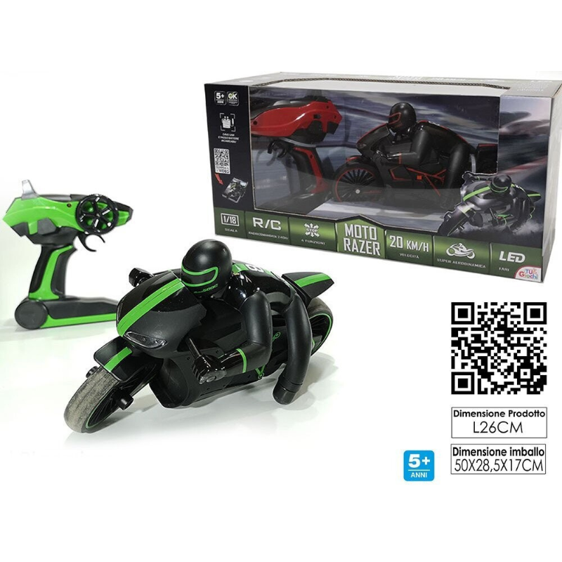 MOTO "RAZER" R/C 4 FUNZIONI 2ASS