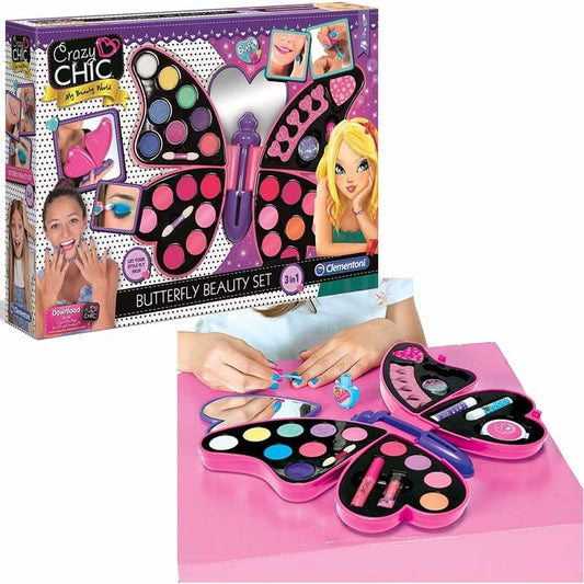 CLEMENTONI CRAZY CHIC BUTTERFLY BEAUTY SET 3 IN 1