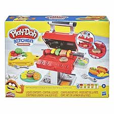 Play-Doh Hasbro Kitchen Creations Barbecue, per Bambini dai 3 Anni in su, con 6 Colori di Composto modellabile atossico e 7 Accessori