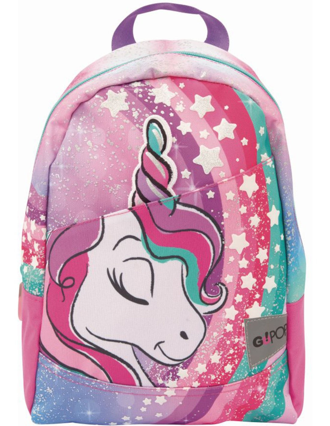 Go-Pop Unicorn Giochi Preziosi - Zaino per l'asilo o il tempo libero, Poliestere