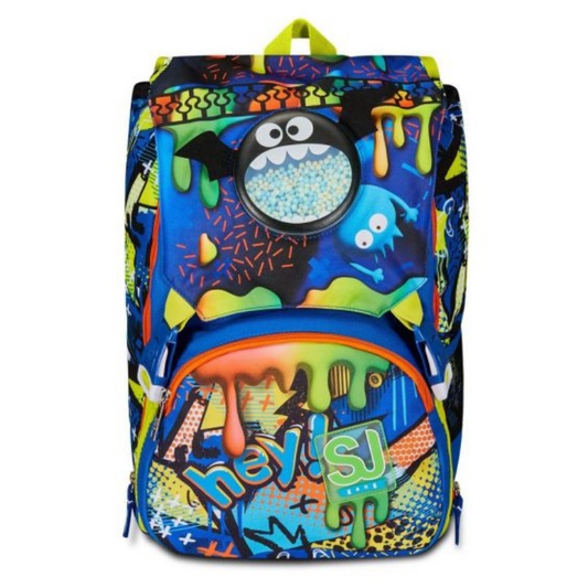 SJ Gang Zaino Scuola Estensibile, Blu, Sphere Full Boy