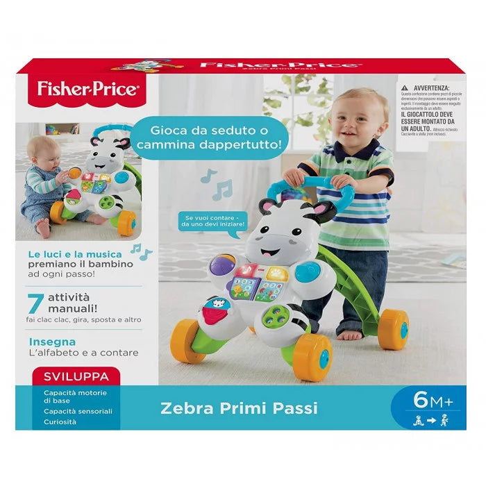 Zebra Primi Passi Spingibile Fisher Price